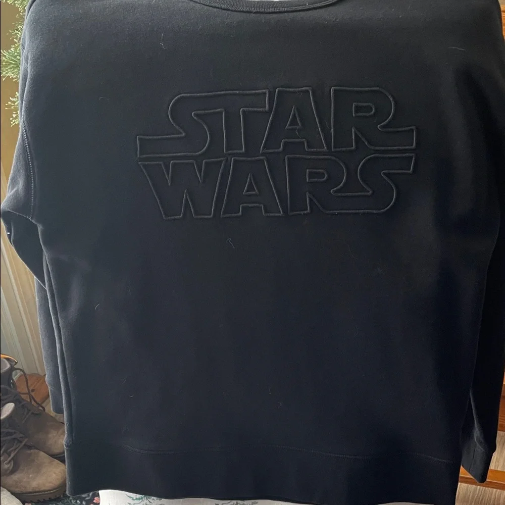 GAP Kids Black Star Wars Embossed Sweatshirt